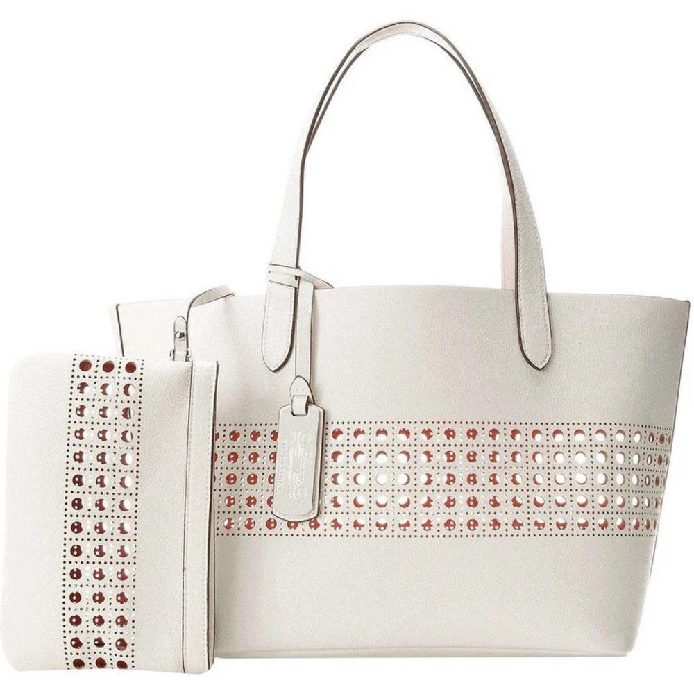Ralph Lauren White Leighton Shopper Bag
